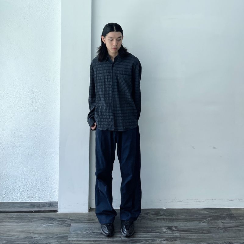 Deep Navy Volume Trousers
