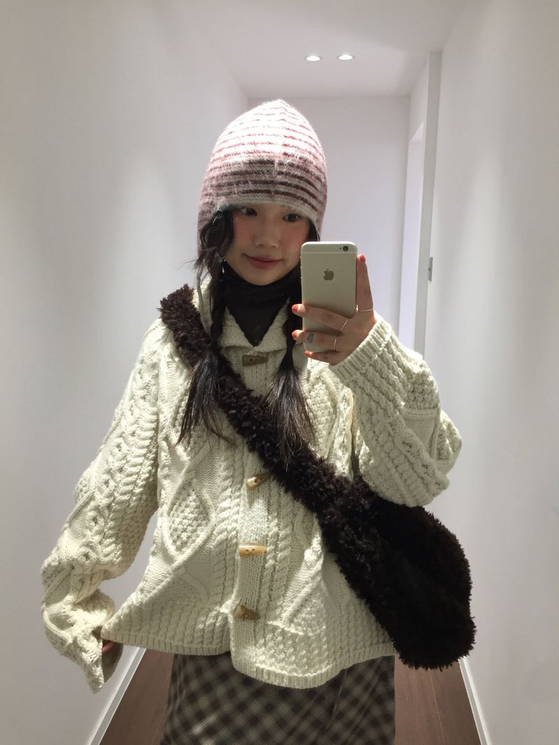 Twist Duffle Knit Cardigan (1color)