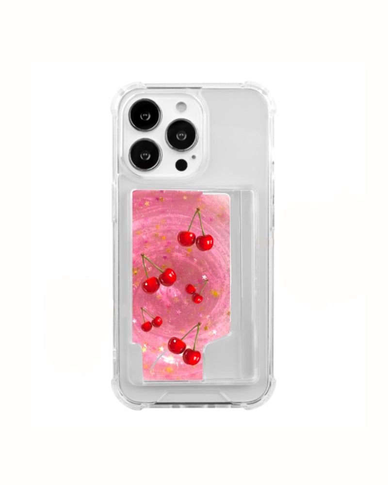 coe studio（シーオーイースタジオ）の「[Card Jell hard case] cherry cherry（Smartphone Accessories）」