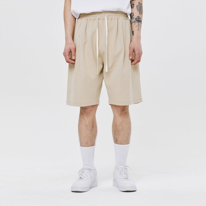 COTTON PINTUCK SHORTS