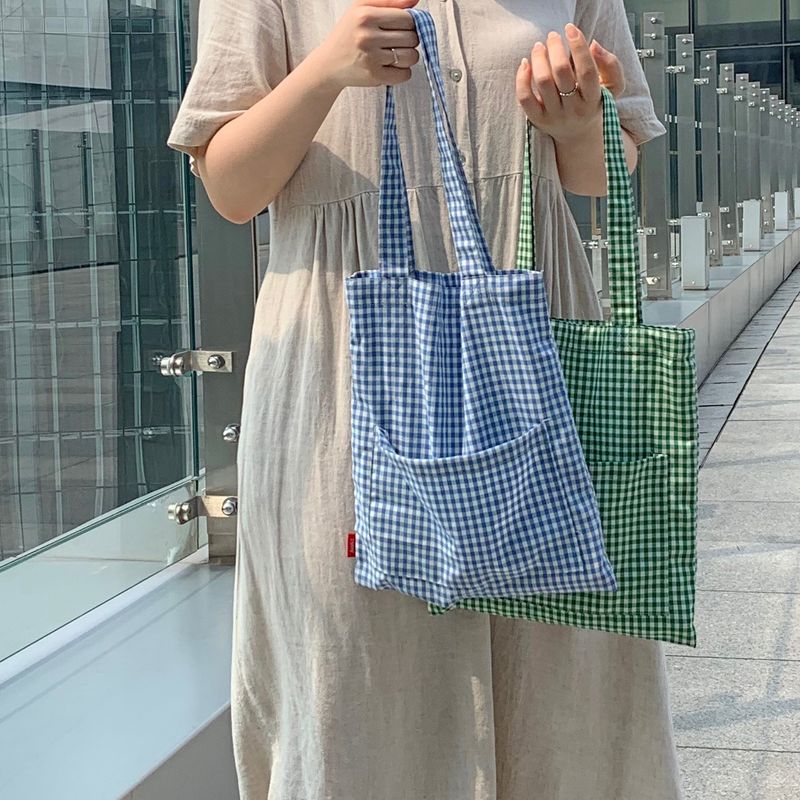 Check Bag (Sky Blue)