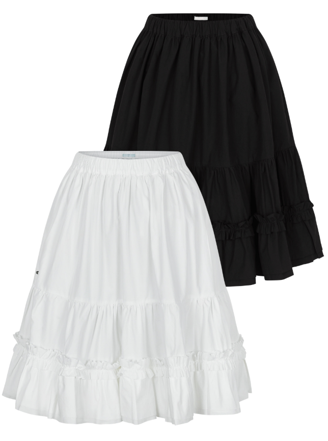 PALEJADE（ペールジェイド）の「Ruffled Midi Skirt（Skirts）」
