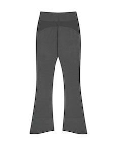 Button Slit Bootcut Pants / Charcoal