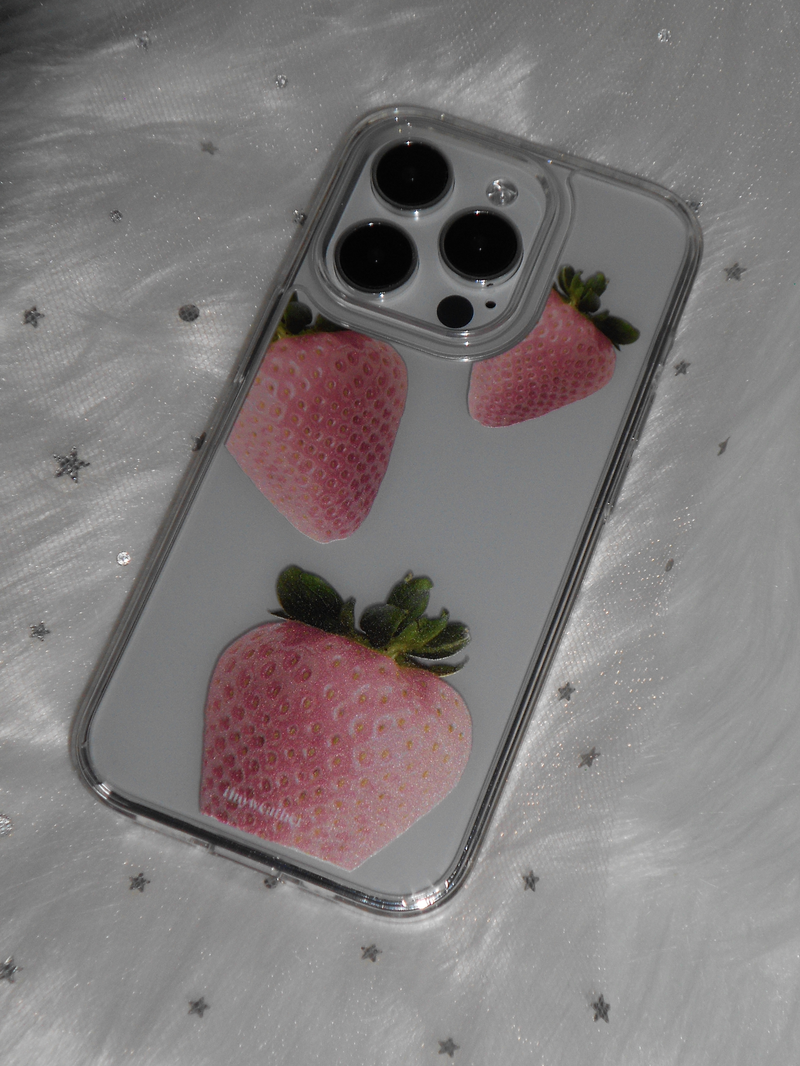 tiny weather（タイニーウェザー）の「unripe strawberry jelly hard case（Smartphone Accessories）」