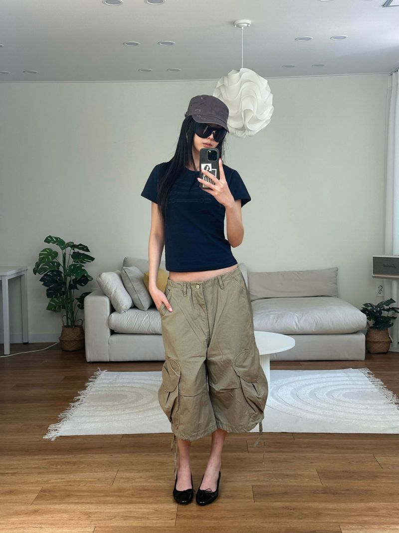 heart cargo bermuda shorts