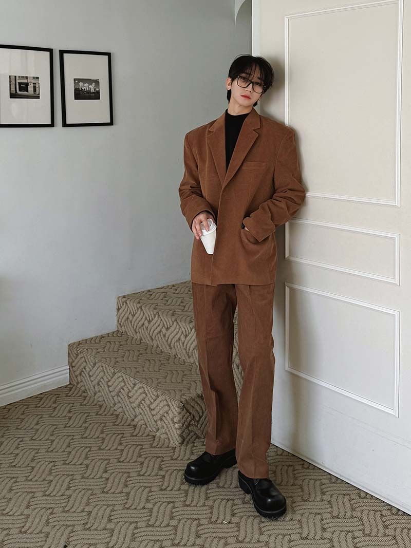 ASCLO Mer Corduroy Loose Fit Jacket (4color)