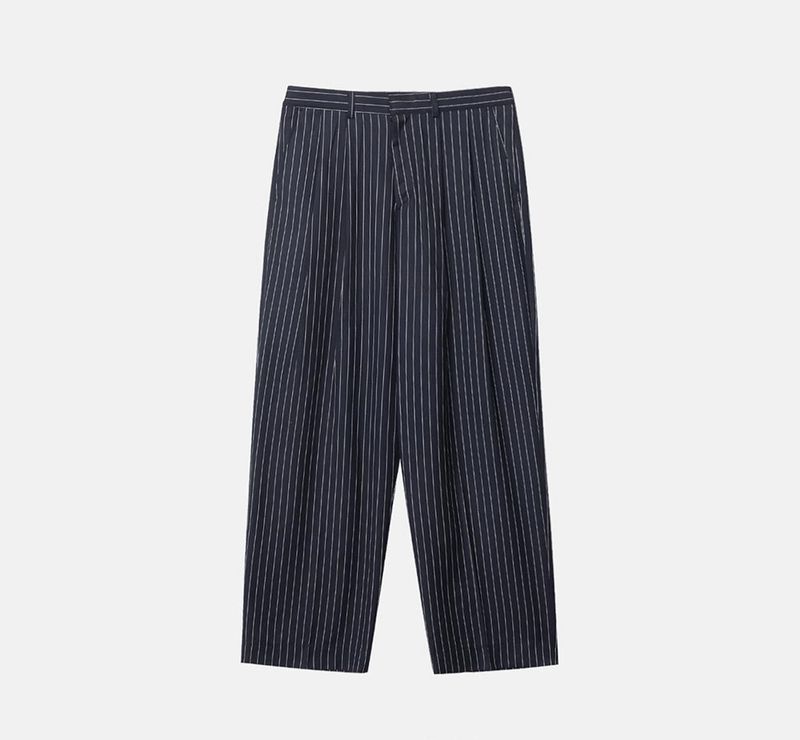 Pleddy Stripe Back Banding Wide Slacks (2color)