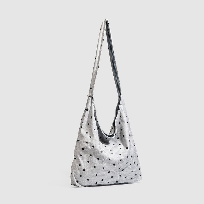 Reversible Star Canvas Tote Bag