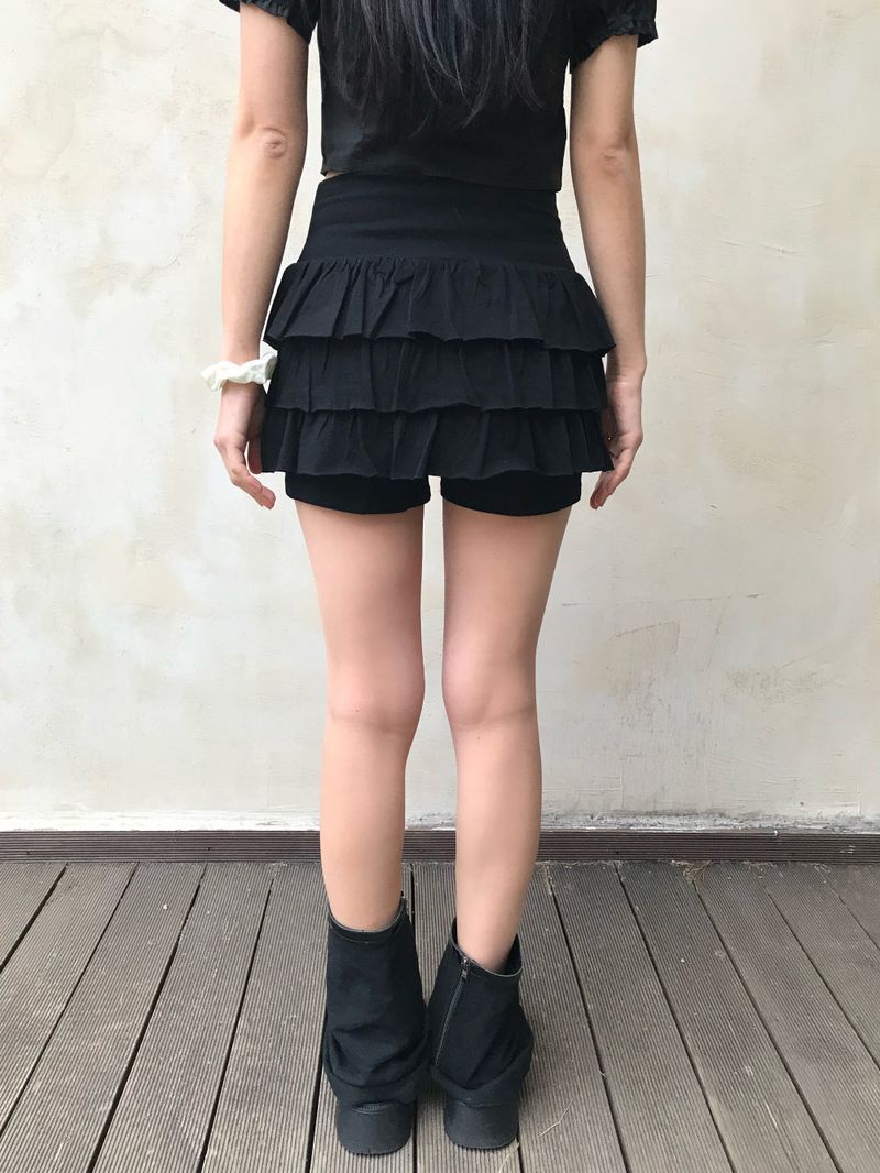 Coco Frill Layered Skirt Pants