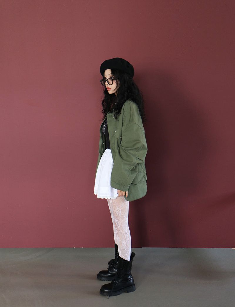 Neco Big Pocket Mini Bomber Jacket