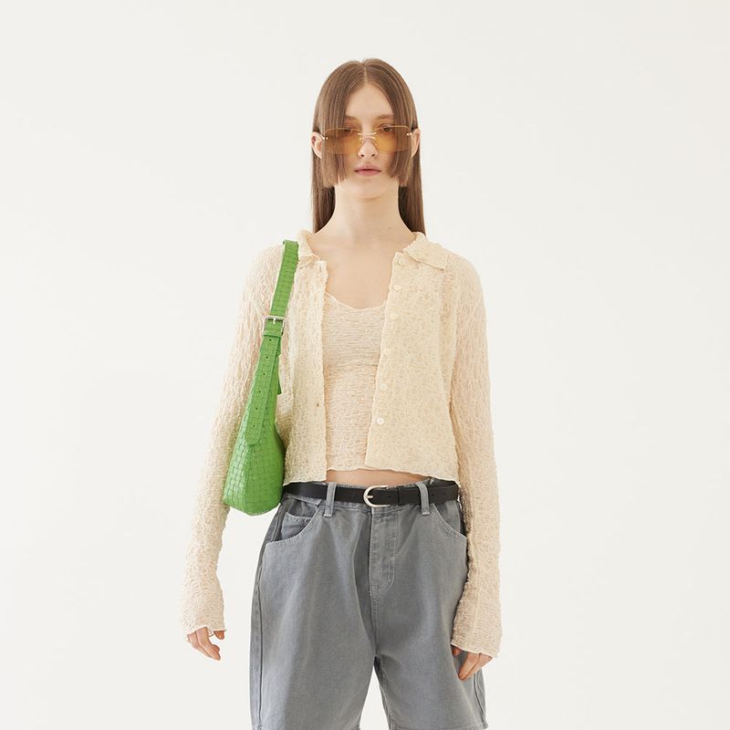 V2 COLLARED CARDIGAN SET (IVORY)
