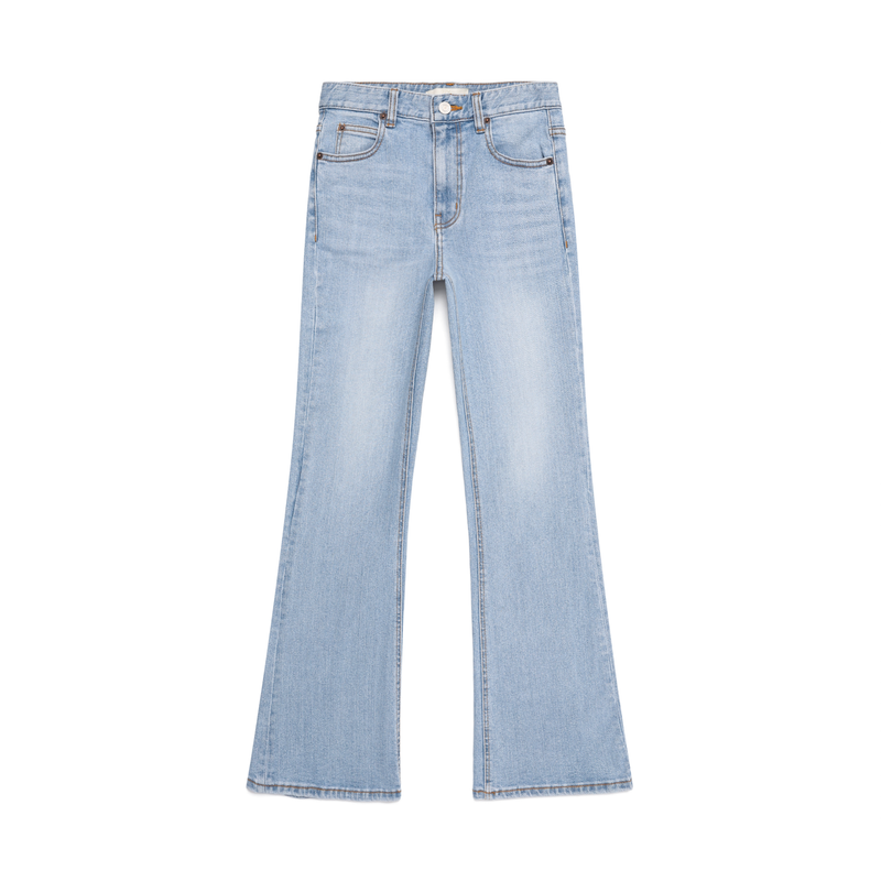 Light blue wide boots cut - D001