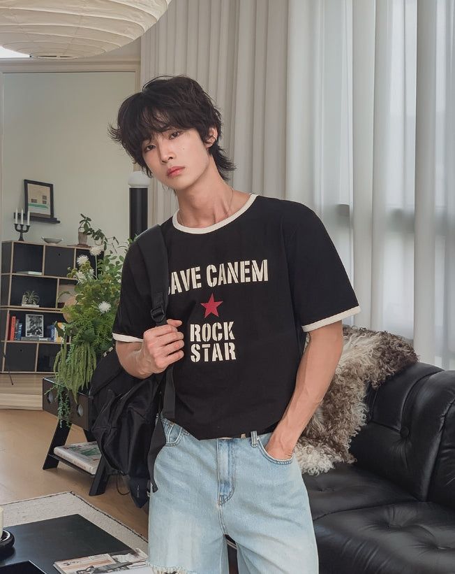 2PLAN（ツープラン）の「ロクドン スター レタリング リンガー Tシャツ（トップス）」