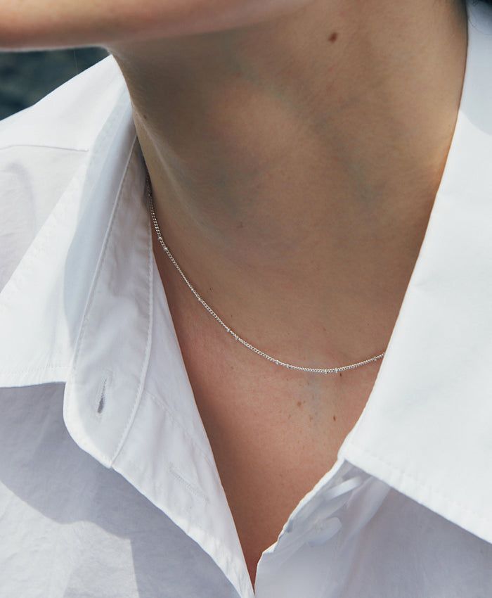 verte（ヴェフト）の「[925 silver] Un.silver.72 / ブールネックレス (シルバー)（アクセサリー）」