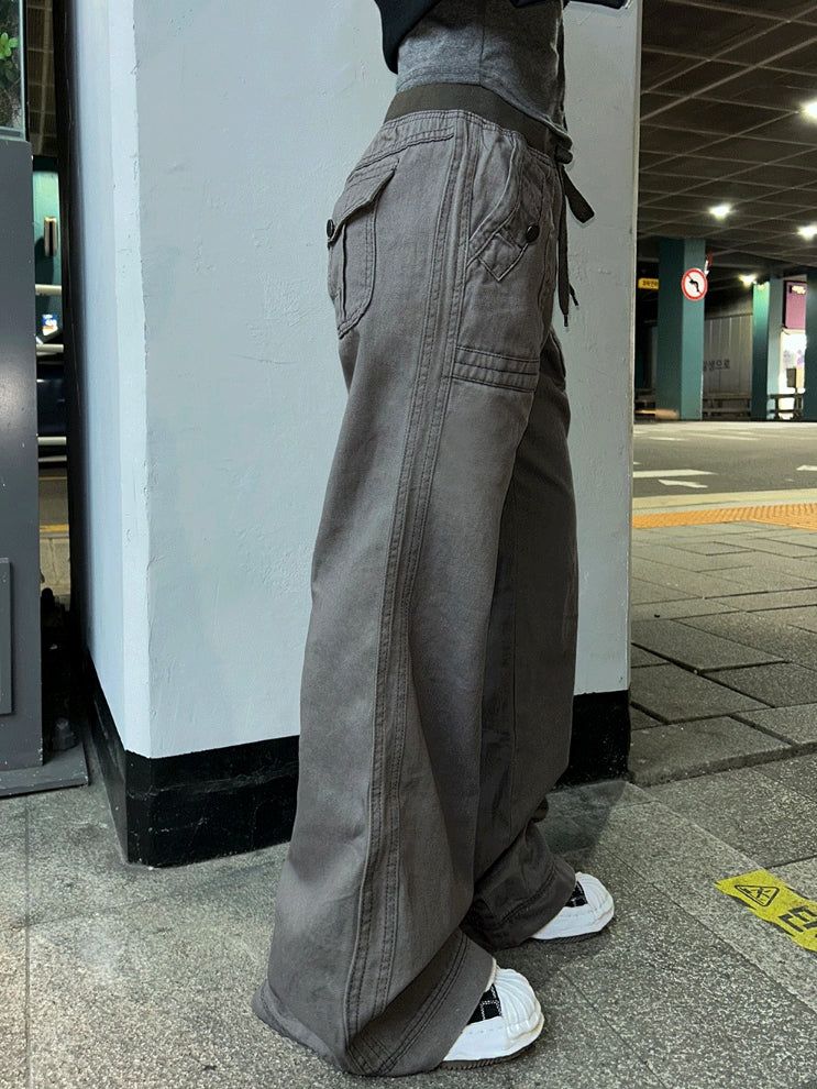 Slim Shape Pocket Banding Pants