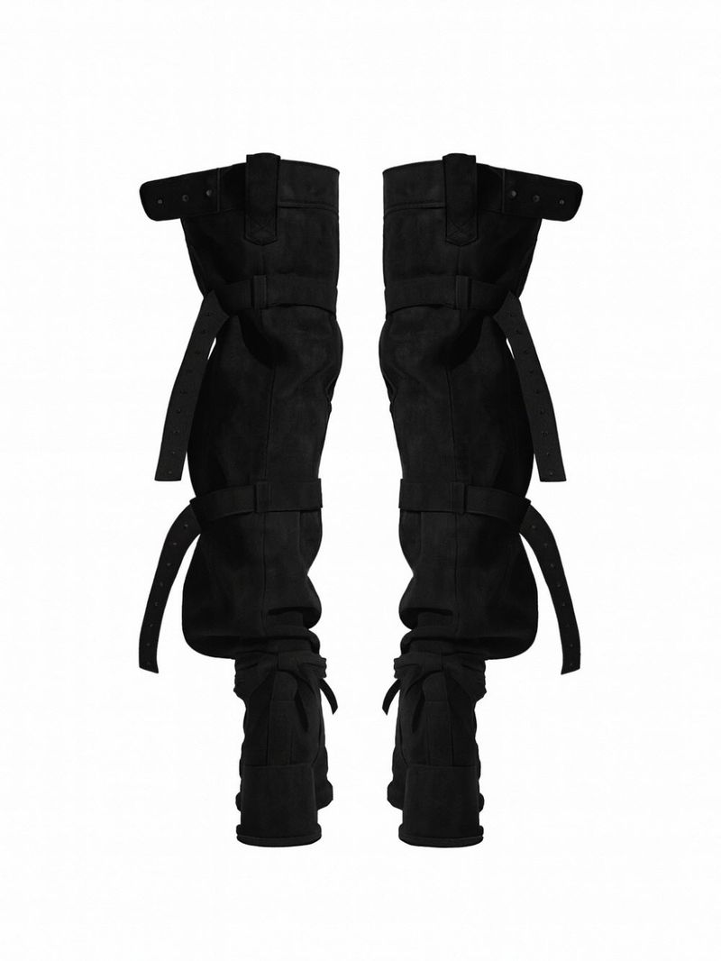 BUCKLE THIGH HIGH BOOTS