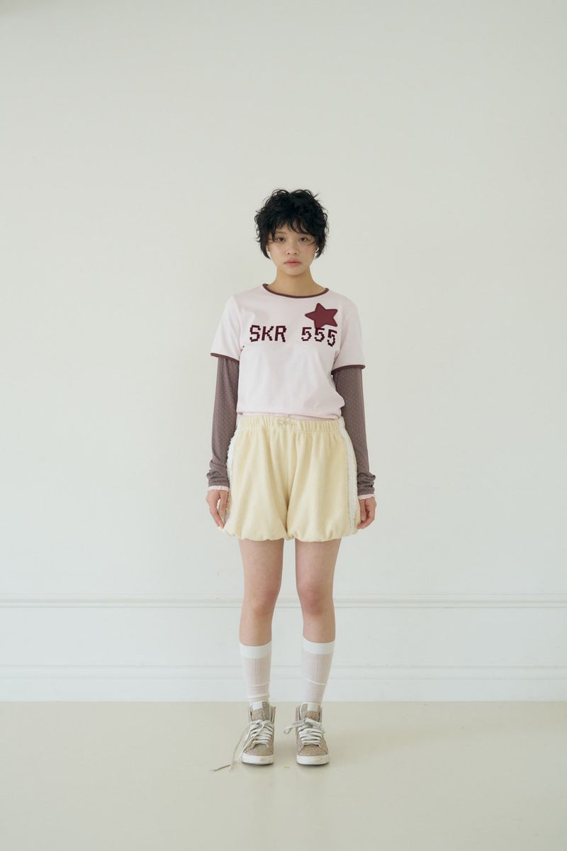 VANILLA TERRY PUMPKIN PANTS (CREAM)