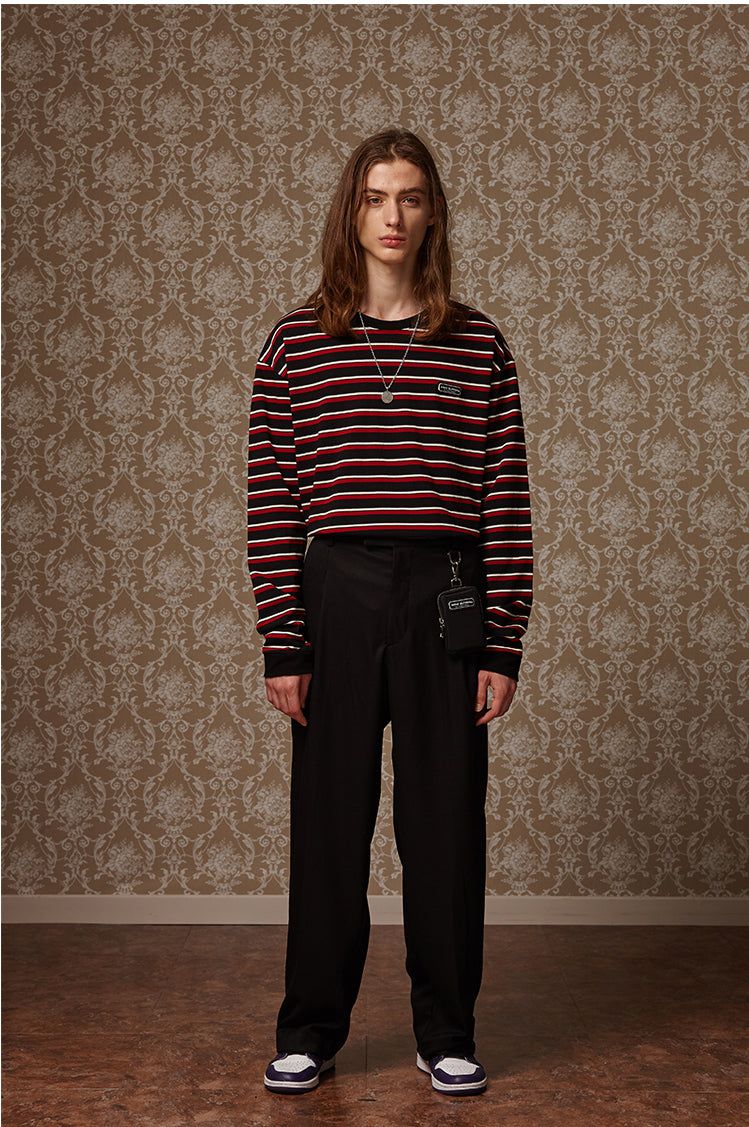 Multi stripe long sleeve T