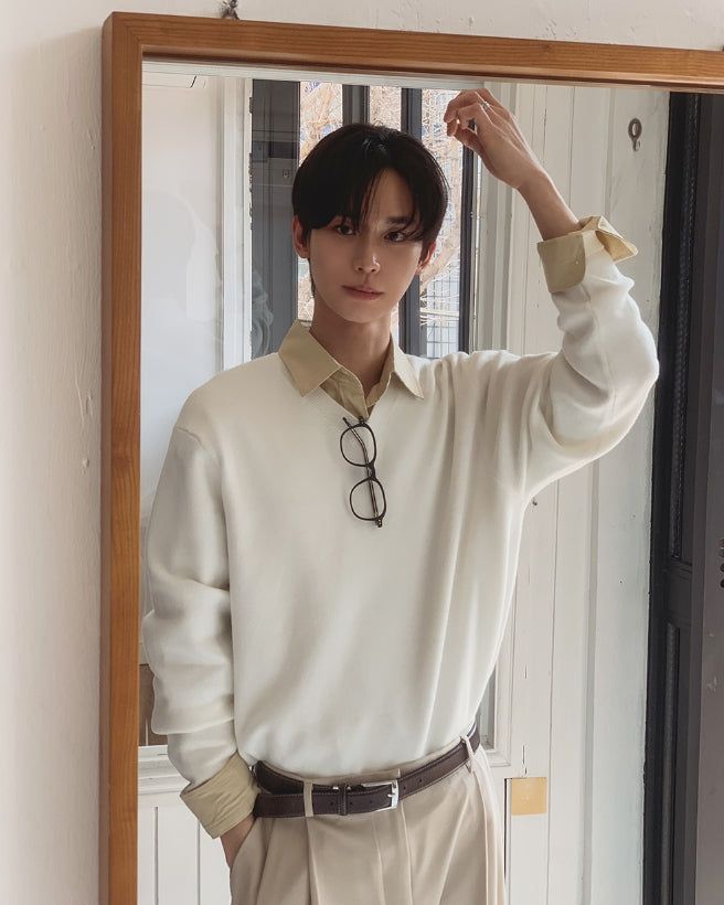 Kifree Loose Fit V-Neck Knit