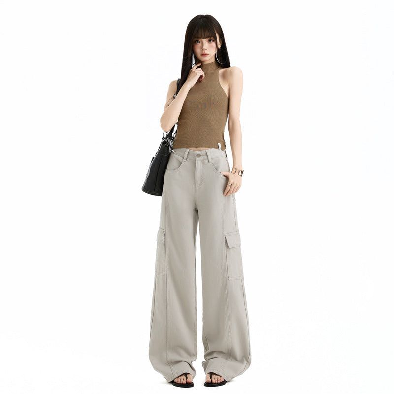 Gorpcore Deconstructed Multi-Pocket Cargo Denim Pants