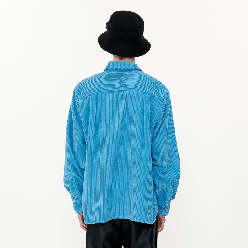 Melting Button Shirt [Aqua]