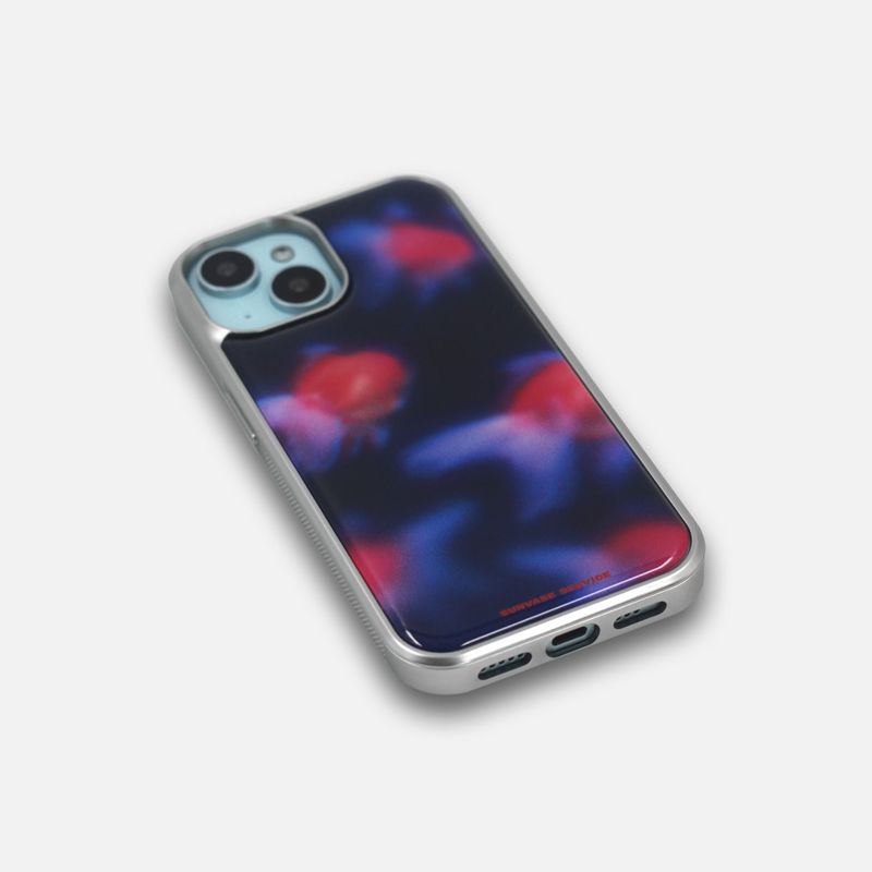 GOLDFISH BLUR CASE_NAVY (silver epoxy)