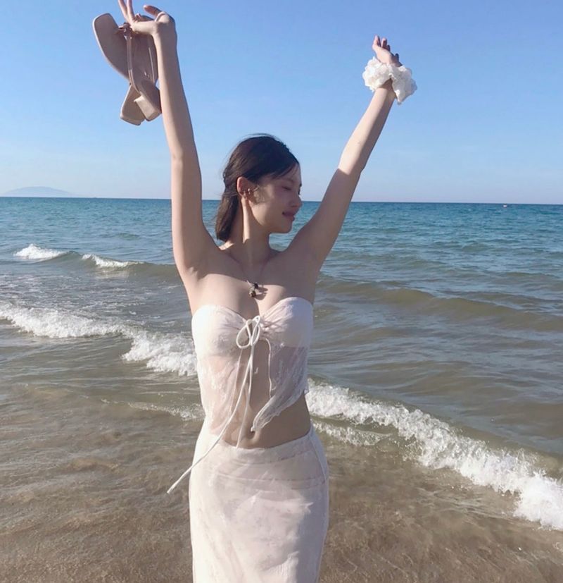 [ 3-piece / nude mermaid mood ] アルコホールフリーアイスビキニ