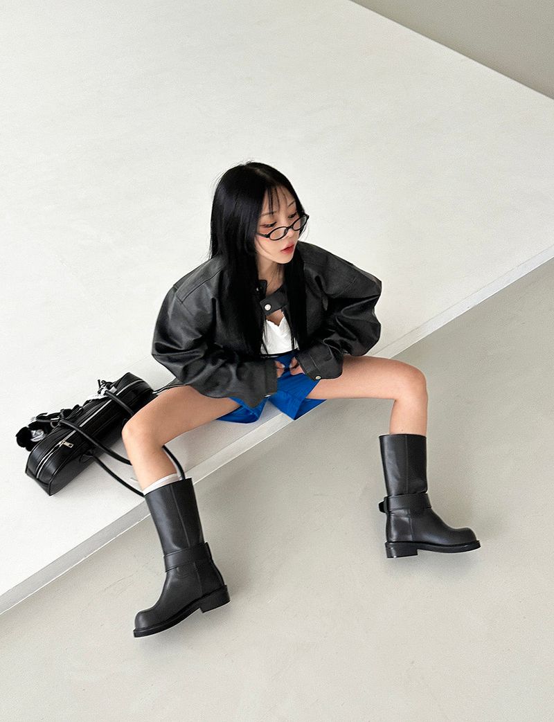 Buckle 4 cm Middle Boots