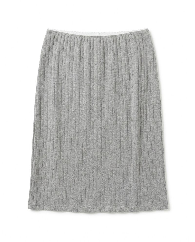  RIB RIBBON MIDI SKIRT