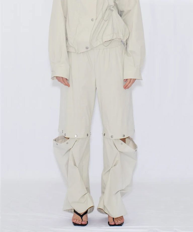 2WAY DEFORMED TRACK PANTS