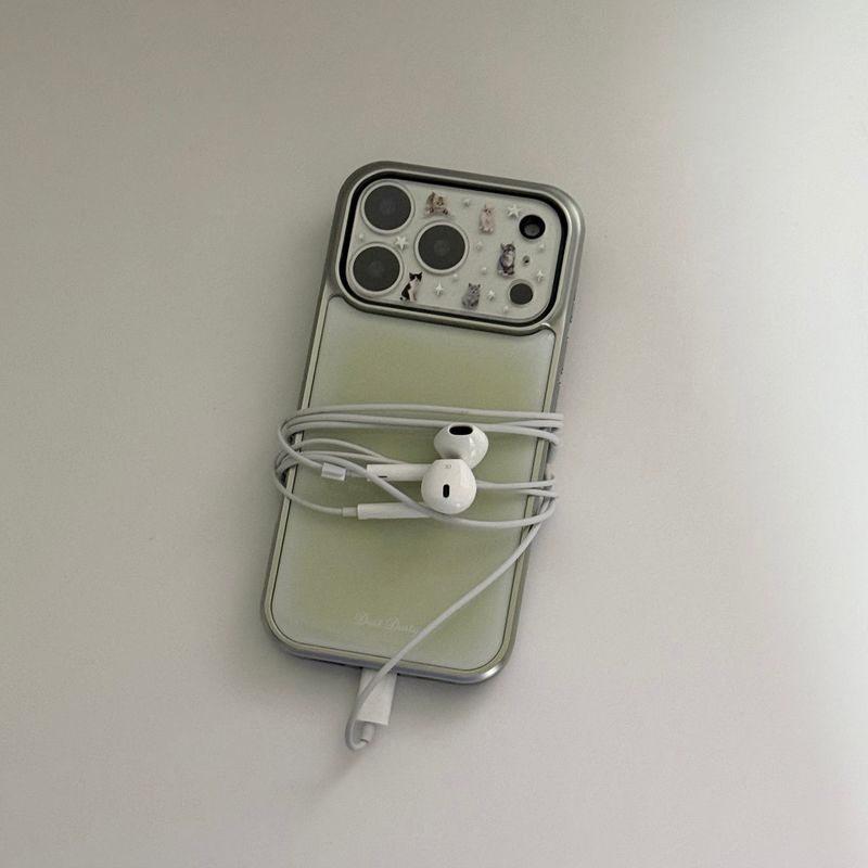 green silver bumper case