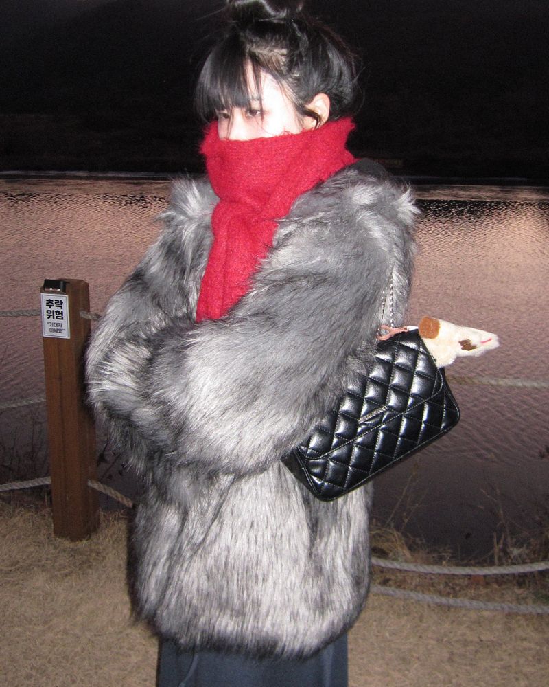 Wild fur jacket