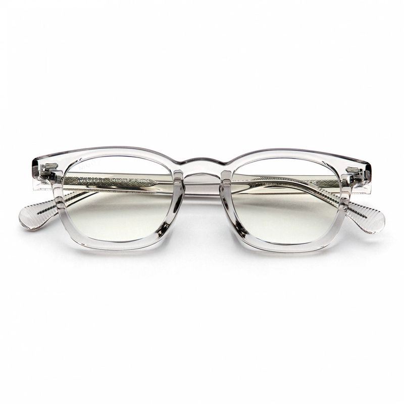Horn-Trimmed Transparent Glasses Y.LAB 01 C07