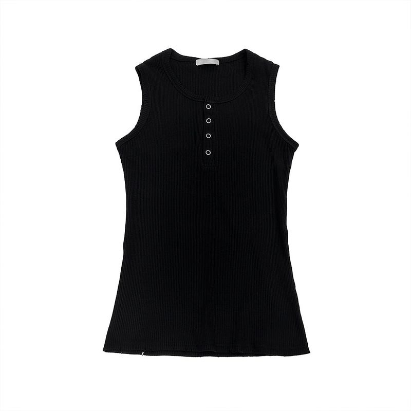 Bertin Henley-Neck Sleeveless