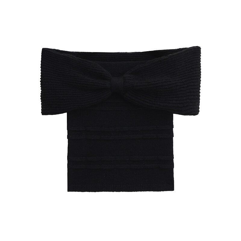 Pure Mood Ribbon Knit Top