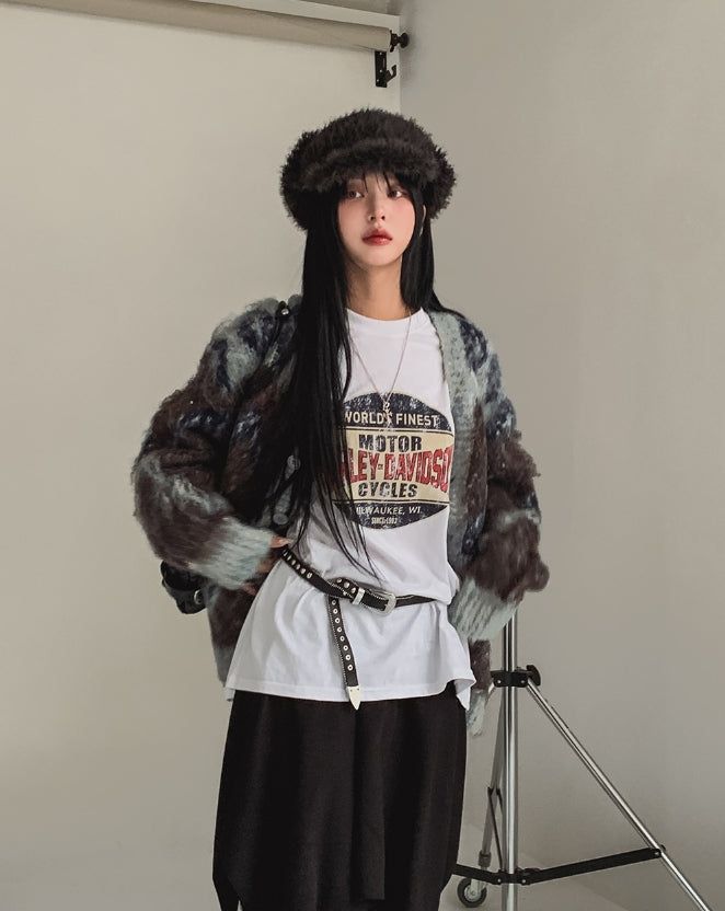 ハーレーヴィンテージプリントボックス半袖Tシャツ