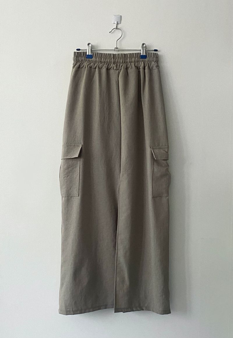 Cargo banding long skirt