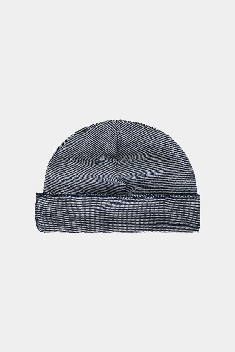 Bas Stripe Waffled Beanie