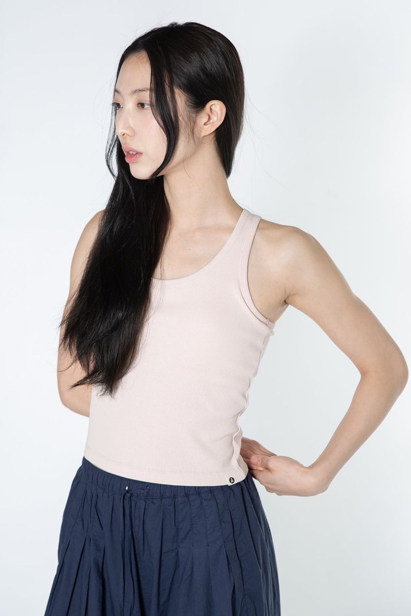 Soft Rib Tank Top (Baby pink)