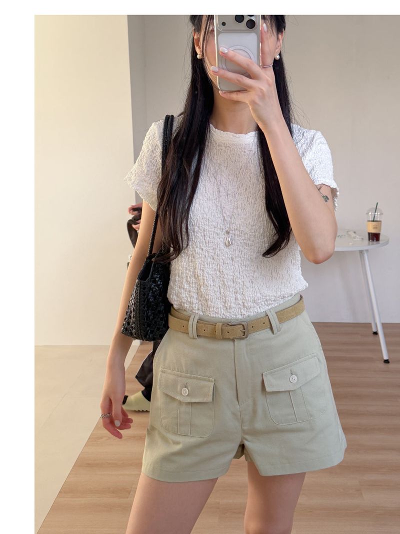 Deuan Two-Pocket Cotton Shorts
