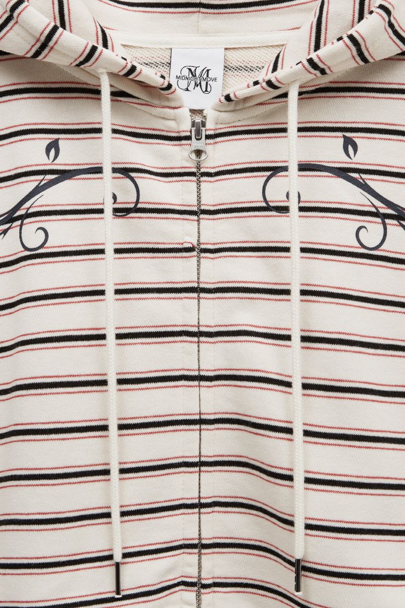 set st hood zip up (ivory)
