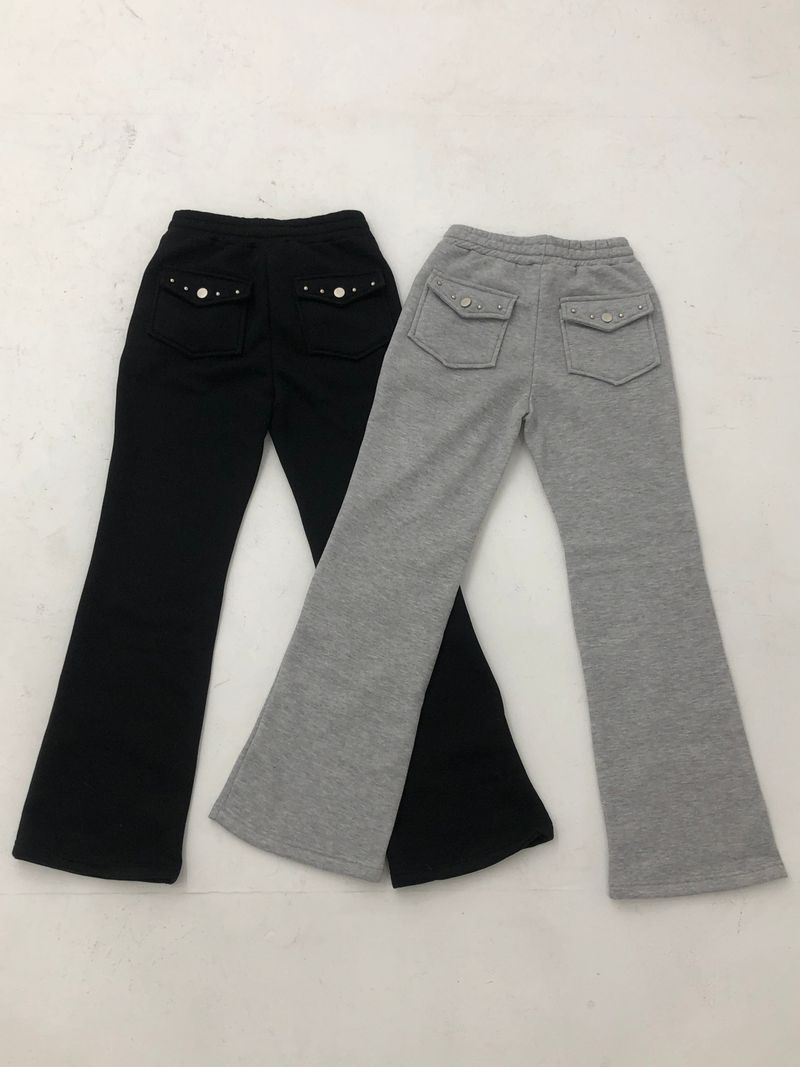 Silver Stud Bootcut Pants