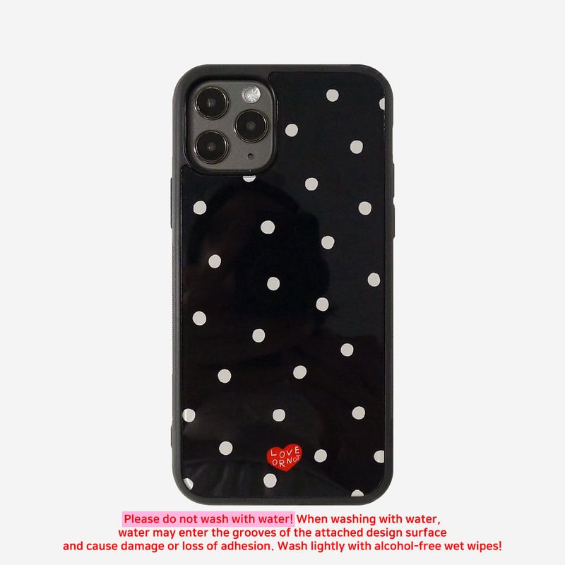 Love or not（ラブオアノット）の「[MADE]Ivory Balls-Black Epoxy Bumpercase（Smartphone Accessories）」