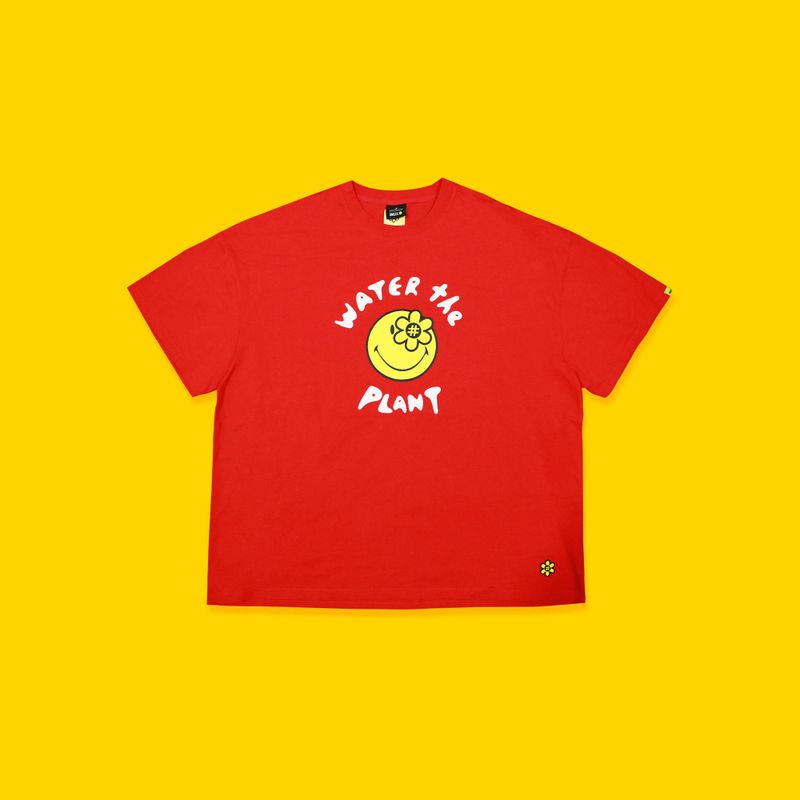 SMILEY CHEERS TEE | RED