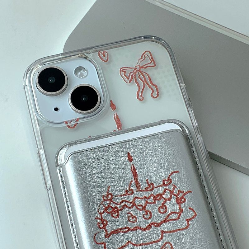 RedSilver - Party Cake Magsafe Phone Case Card Pocket Set