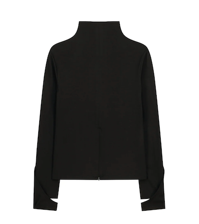 Mock Neck Tee / Black