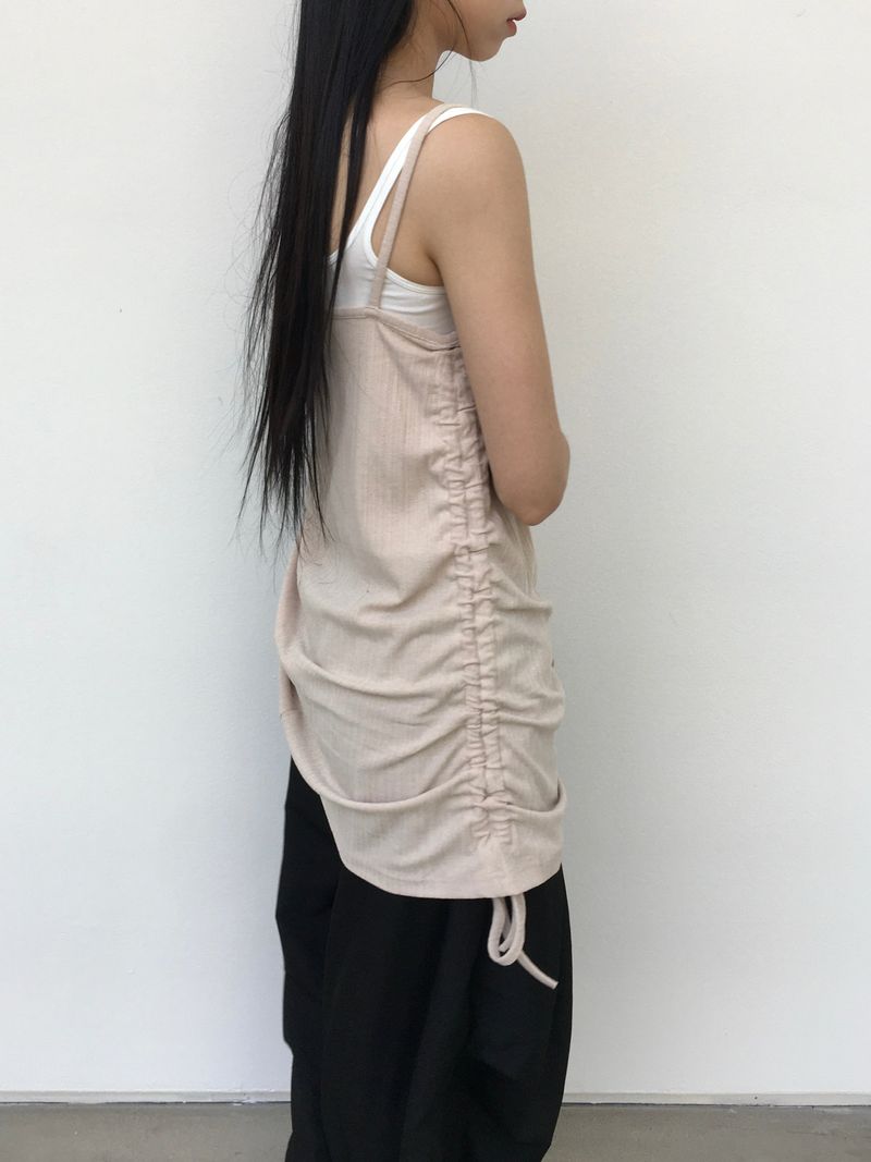 Meli Side String Shirred Sleeveless (3c)