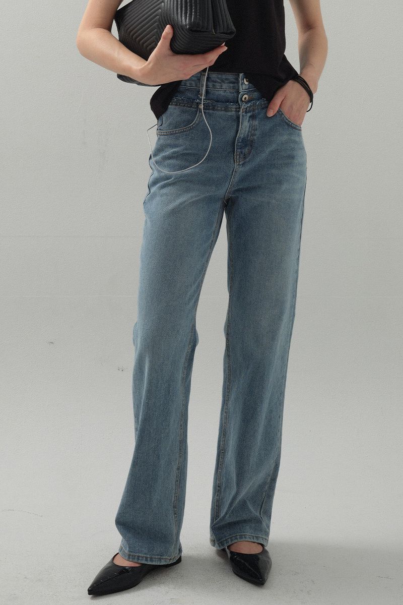 Double Waist Denim_Blue