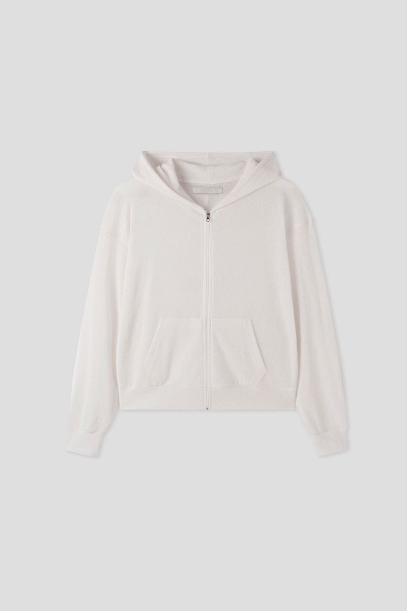 Sheer Summer Hood Zip-Up