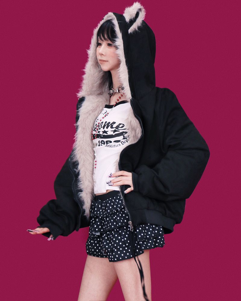 black fox hood jumper (누빔)